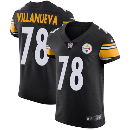 Nike Steelers #78 Alejandro Villanueva Black Team Color Men's Stitched NFL Vapor Untouchable Elite Jersey - Click Image to Close
